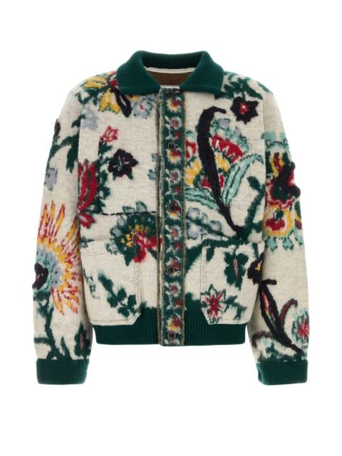 sacai Sacai Men Embroidered Wool Sweater
