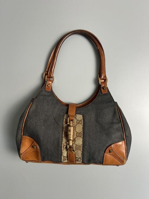GUCCI Gucci Vintage The Jackie 1961 Hobo Bag GG Supreme Denim