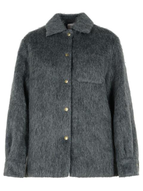 Moncler Grey Wool Blend Jacket