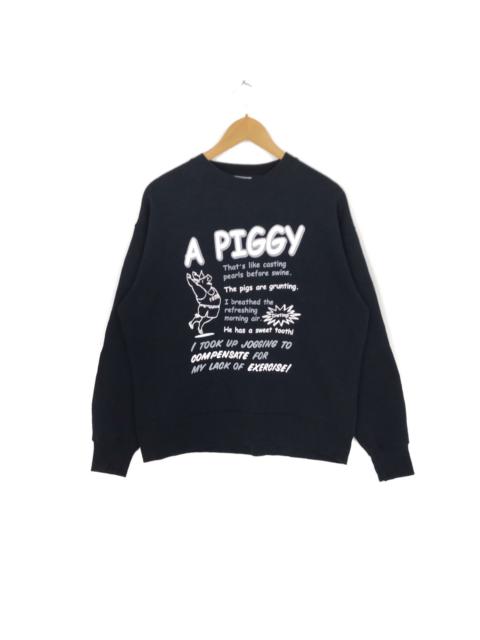 Other Designers Vintage - Vintage A Piggy Crewneck Sweatshirt Pullover Sweater
