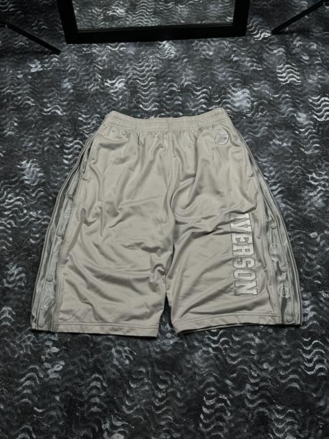 Other Designers NBA - Vintage Reebok Limited Edition Iverson Full Zip Baggy Shorts