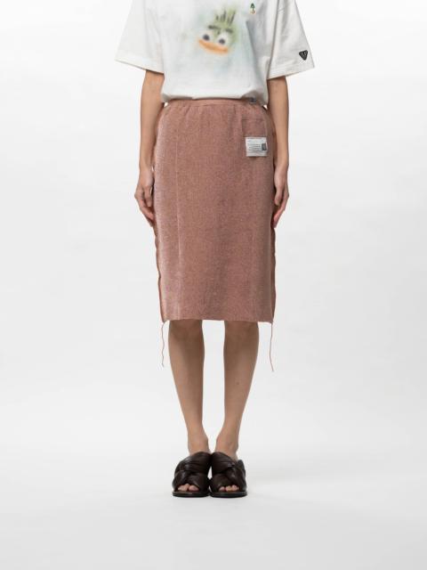 Maison MIHARAYASUHIRO Inside-Out Glitter Knit Skirt