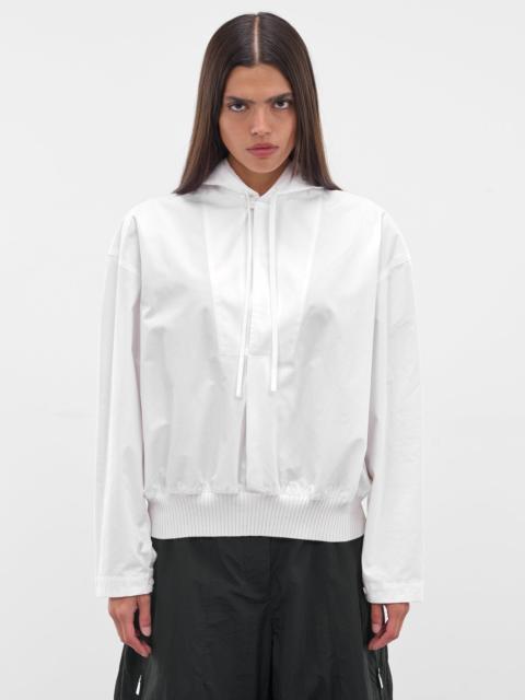 JACQUEMUS White Haut Trapezi Relaxed Hoodie