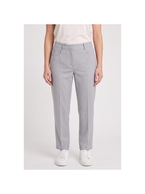Brunello Cucinelli Brunello Cucinelli Women'S Light Grey Linen Blend Trousers