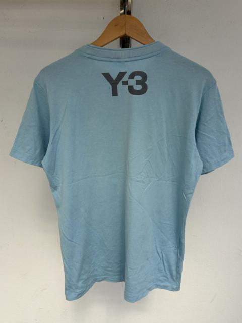 Y-3 Adidas Y-3 Vintage Blue Plain Tee