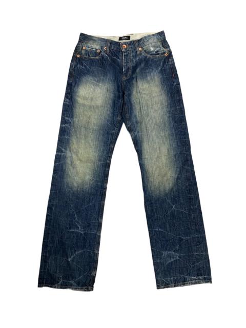 Other Designers Vintage - Steals‼️Vintage Mossimo Buckle Back Distressed Denim Jeans