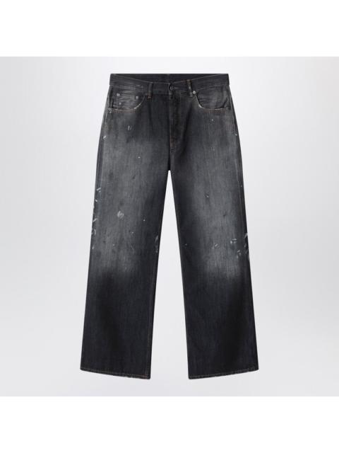 Acne Studios Acne Studios 2021M Black Faded Jeans With Paint Splatters Men