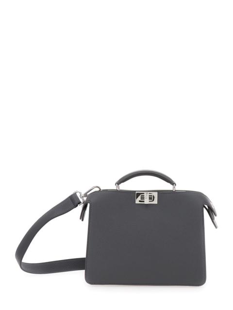 FENDI Fendi Men 'Iseeu Small' Grey Handbag With Removable Internal Pocket In Leather Man