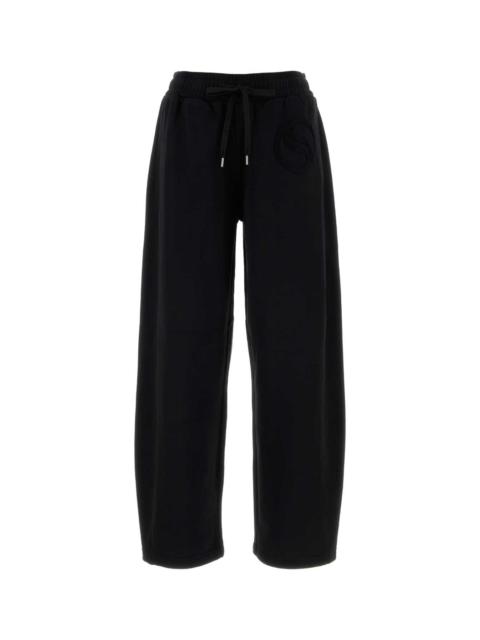 Stella McCartney Stella Mccartney Women Black Cotton Joggers