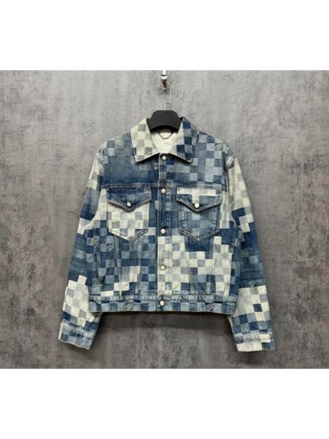 Louis Vuitton Louis Vuitton Damier Full-Logo Denim Jacket