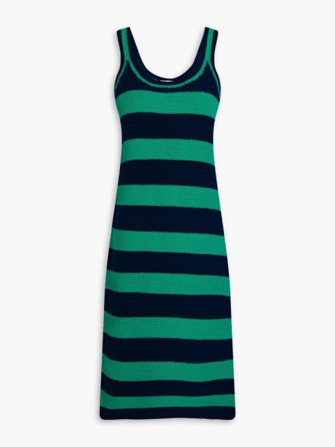 Zimmermann Striped cotton midi dress