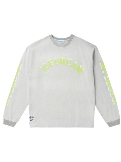 ICECREAM DAMAGED COTTON LS T-SHIRT RUNNING DOG