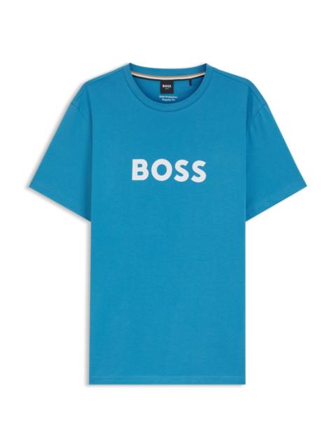 BOSS COTTON-JERSEY T-SHIRT WITH LOGO PRINT