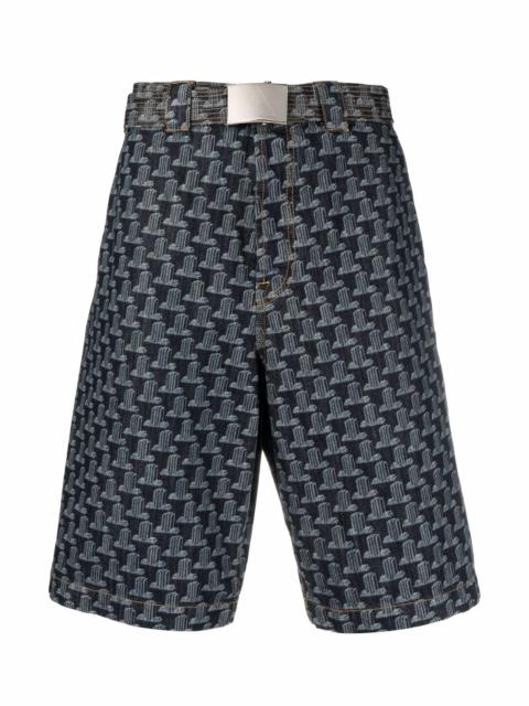 Lanvin GEOMETRIC-PRINT BERMUDA SHORTS