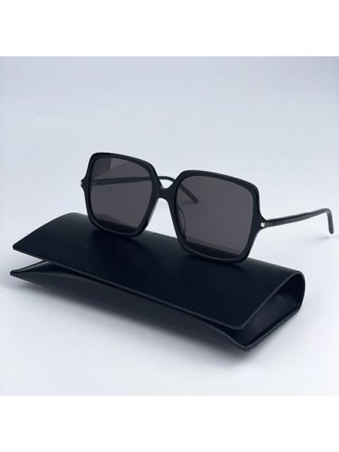 SAINT LAURENT NEW Saint Laurent SL591 001 Black Square Oversized Women Sunglasses