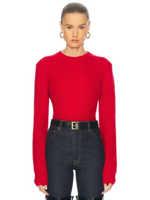 Enza Costa Cashmere Easy Long Sleeve Crewneck Sweater