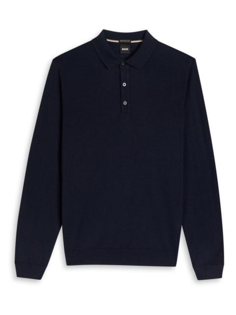 Boss Lancione Wool Polo Jumper