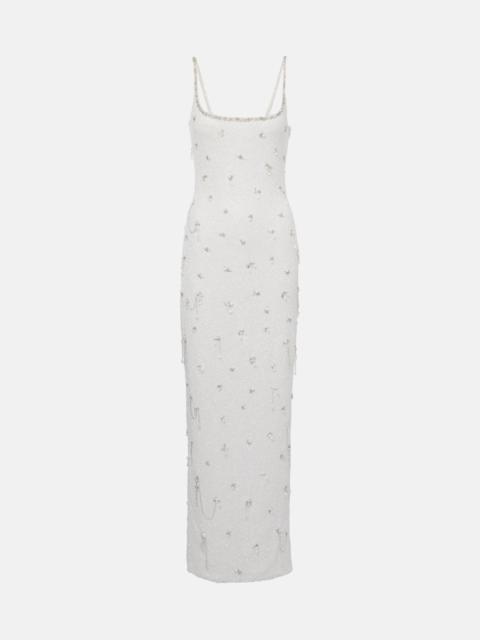 CLIO PEPPIATT Droplet embellished gown