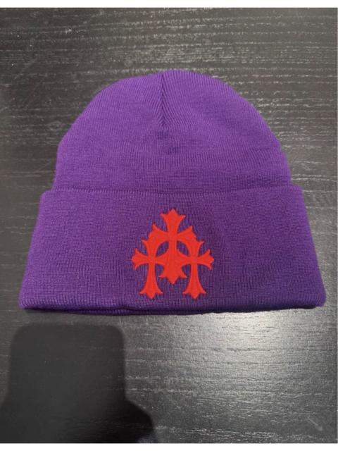 Chrome Hearts Chrome Hearts triple cross watch cap beanie in purple