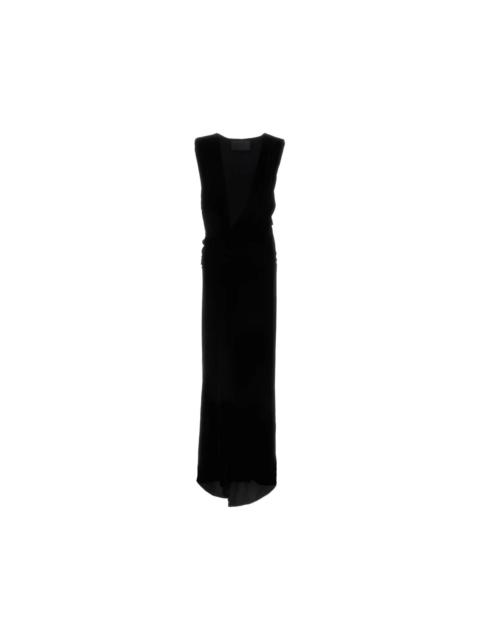Valentino VALENTINO Black Velvet Long Dress New & Authentic (Women's s