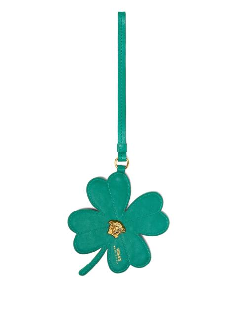 VERSACE Versace Crystal-embellished Clover Keyring