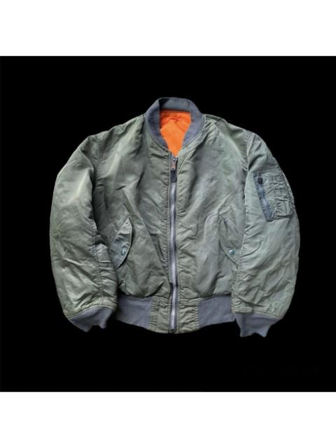 ALPHA INDUSTRIES Vintage Alpha Industries MA-1 Flight Jacket Sage Green USA