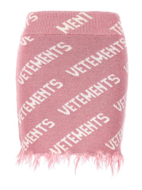 VETEMENTS 'Iconic Lurex Monogram' skirt
