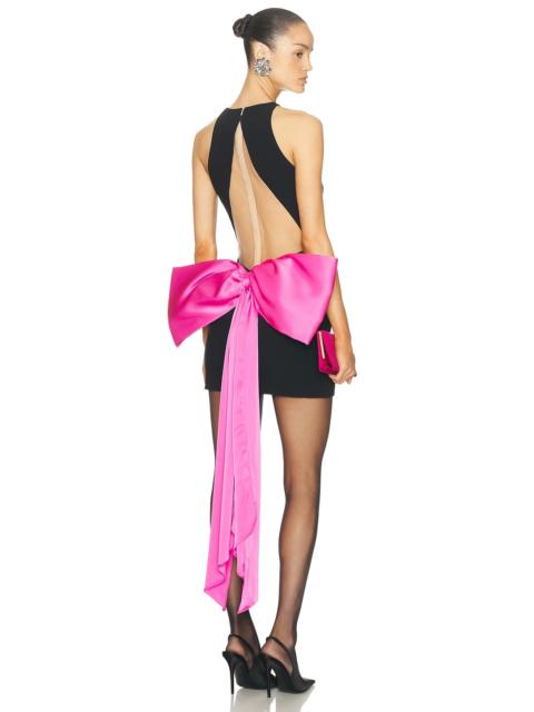 David Koma Open Back Mini Dress