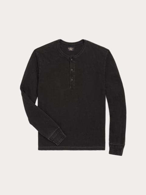 RRL by Ralph Lauren Indigo Jersey Henley Shirt