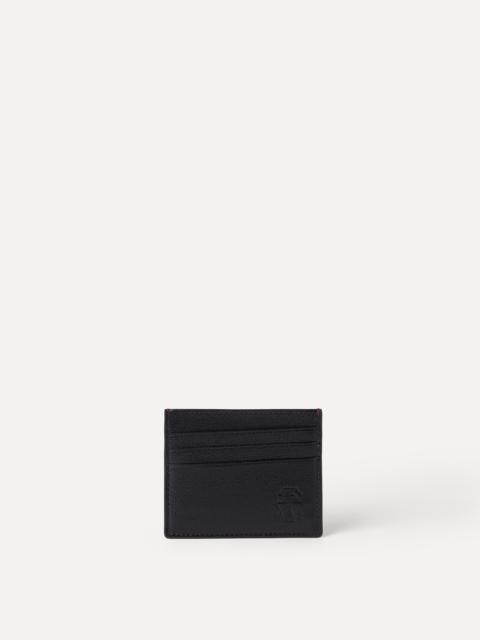 Brunello Cucinelli Grained leather card holder
