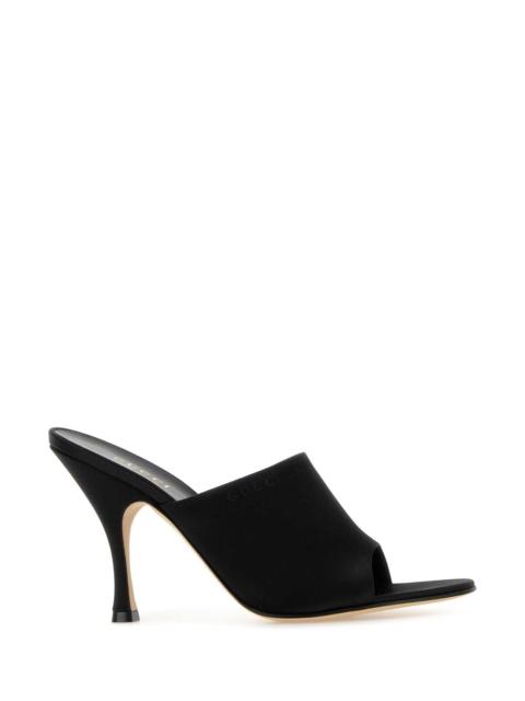 GUCCI Gucci Women Black Satin Mules