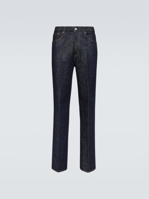 Hard twist straight jeans