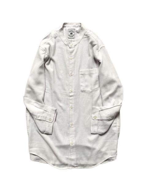 BEAMS PLUS Beams Plus Belgian Linen Blend Collarless Harnden