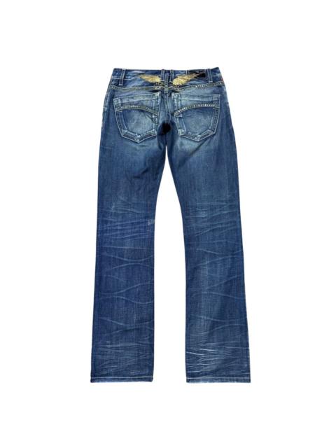 Other Designers Robins Jeans Denim Embroidery Jeans D5471GLD