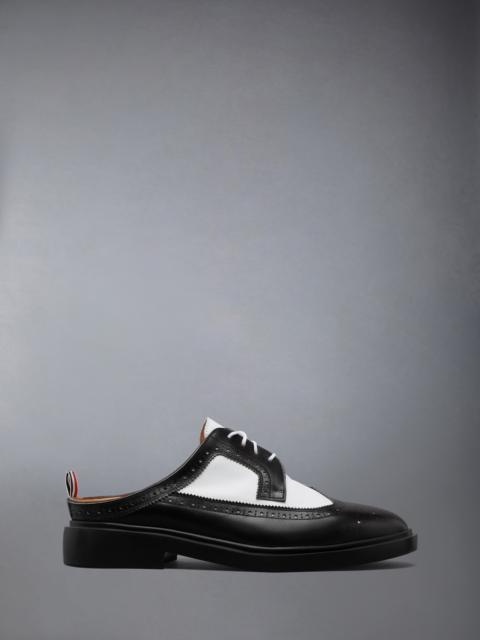 Thom Browne BOX CALF RUBBER SOLE LONGWING BROGUE MULE