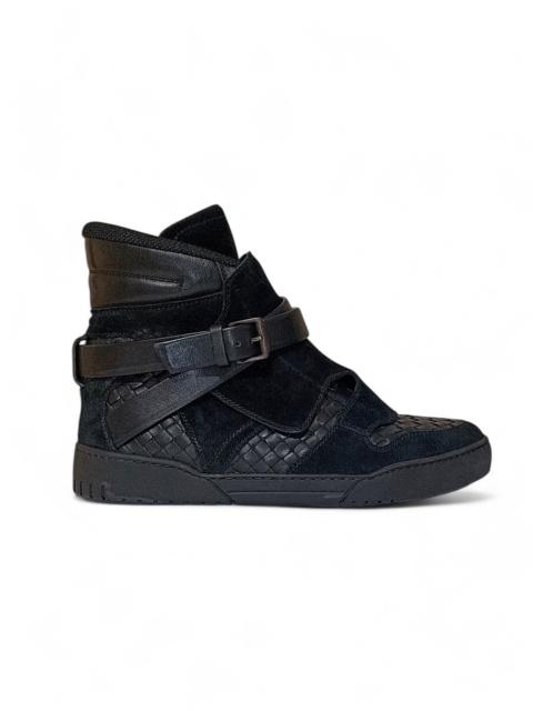 Men's High Top Sneaker Pelle S.Gomm 'NERO'