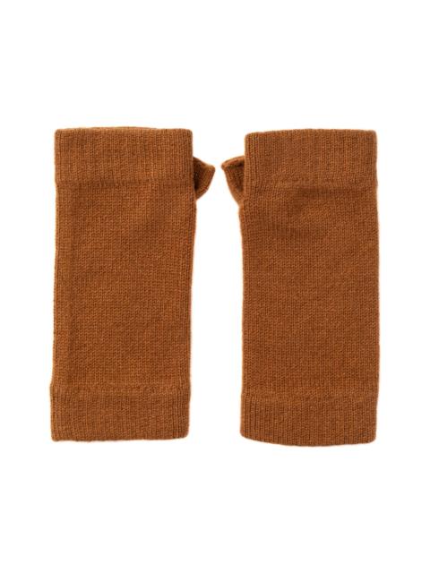 Johnstons of Elgin Camel Cashmere Wrist Warmers