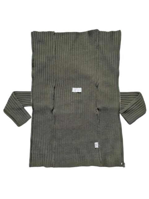 Maison Martin Margiela Fall 1998 'Flat' Collection Green Envelope Knit Jacket