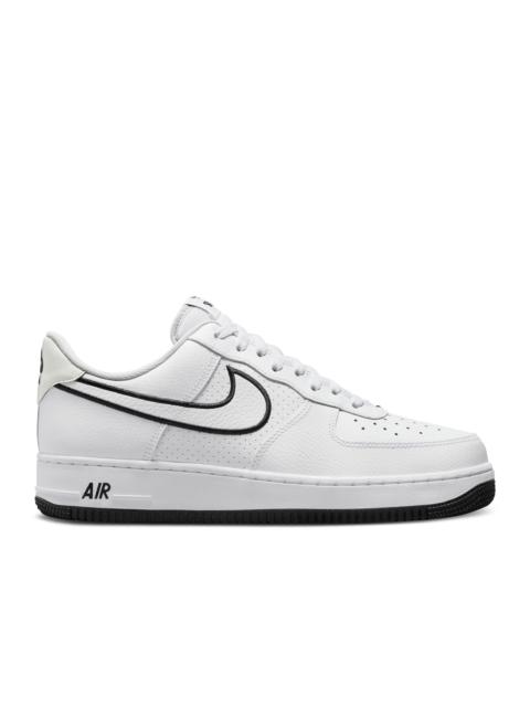 Nike AIR FORCE 1 '07 'EMBROIDERED SWOOSH - WHITE BLACK'