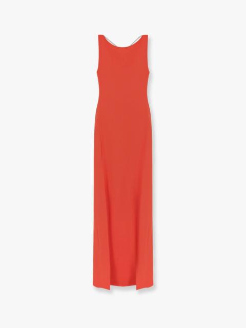 Max Mara Creso Long Dress With Jewelry Chain Detail On The Back