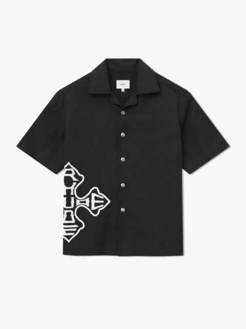 Rhude CROSS LOGO SNAP SHIRT