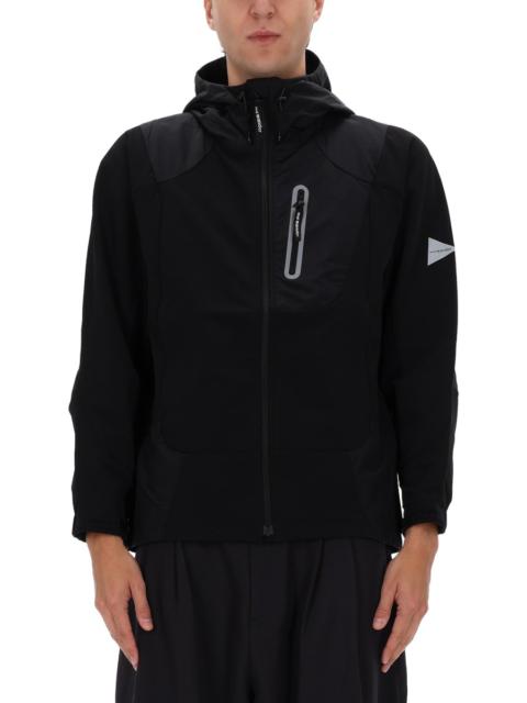 and Wander JACKET WITH LOGO AND HOOD