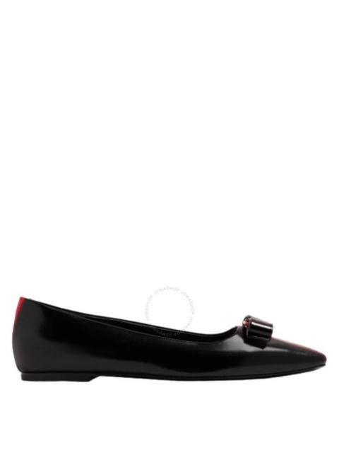 FERRAGAMO Ferragamo Vara Bow Leather Ballet Flats