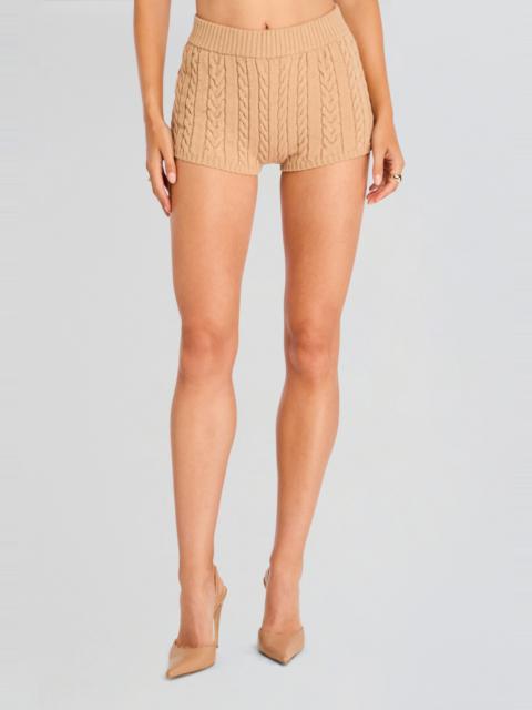 RETROFÊTE MOLLY CABLE KNIT HOT SHORT