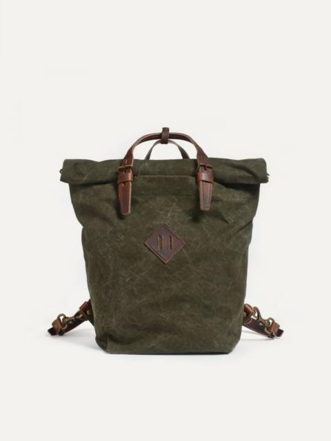 Bleu de Chauffe WOODY 25L BACKPACK  -  DARK KHAKI STONEWASHED
