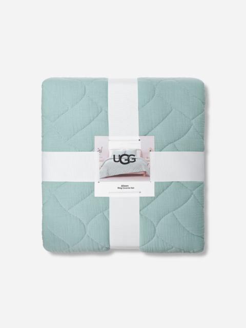 UGG ® Aileen Coverlet Set (King) Cotton Bedding in Shark Grey
