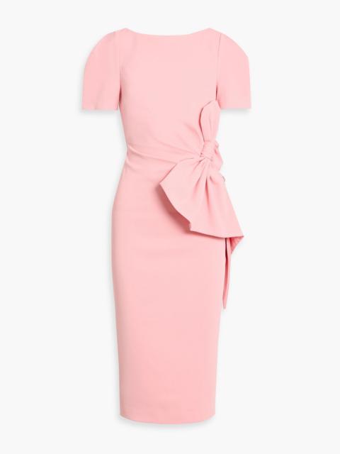 Other Designers Bow-detailed crepe midi dress