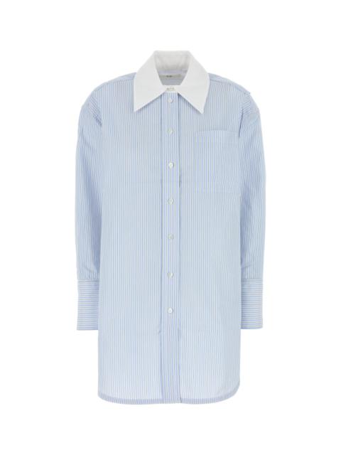 CO Embroidered poplin oversize shirt