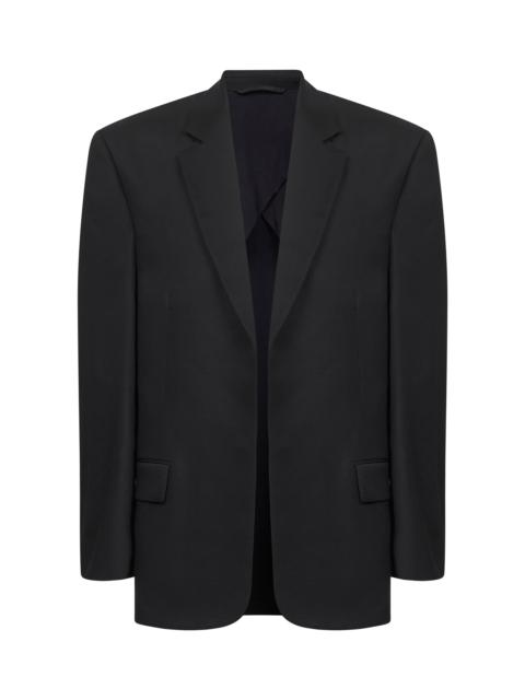 BALENCIAGA Balenciaga Men Black Wool Hybrid Tailored Blazer