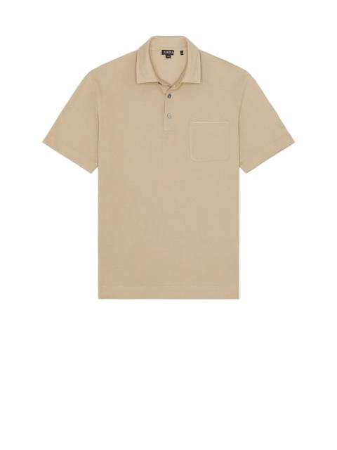 ZEGNA Pure Cotton Piquet Polo